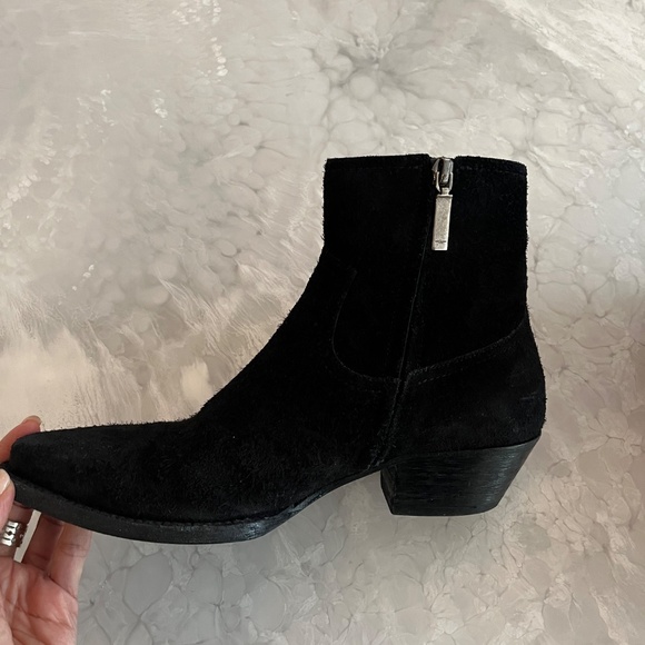 Saint Laurent Black Suede Boots - Picture 3 of 12